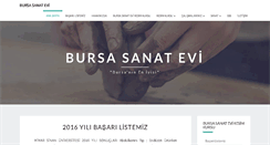 Desktop Screenshot of bursasanatevi.com